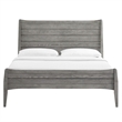 Modway Georgia 3-Piece Rubberwood and MDF King Bedroom Set in Gray