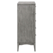 Modway Georgia 3-Piece Rubberwood and MDF King Bedroom Set in Gray
