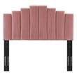 Modway Elise Twin Modern Performance Velvet Platform Bed - Dusty Rose Pink
