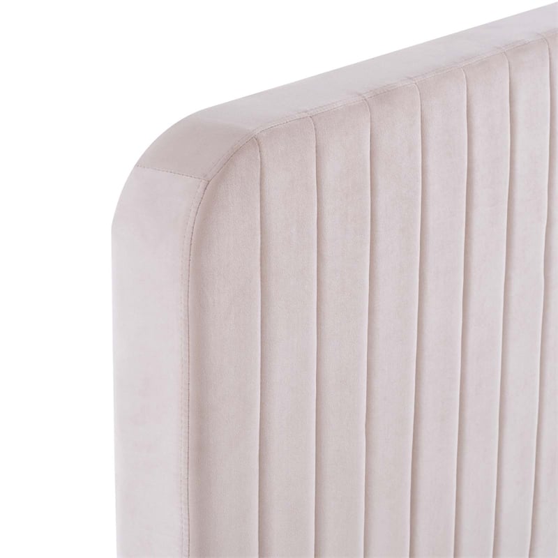 Modway Celine Channel Tufted Performance Velvet Twin Platform Bed in Pink