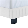 Modway Celine Channel Tufted Performance Velvet Queen Bed in White