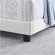 Modway Celine Channel Tufted Performance Velvet Queen Bed in White