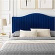 Modway Juniper Channel Tufted Performance Velvet Queen Platform Bed - Navy
