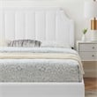 Modway Sienna Modern Style Performance Velvet Queen Platform Bed in White
