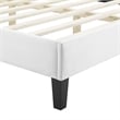 Modway Sienna Modern Performance Velvet King Platform Bed in White