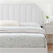 Modway Sienna Modern Performance Velvet King Platform Bed in White