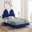Modway Alexandria Tufted Performance Velvet Twin Platform Bed - Navy