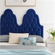 Modway Alexandria Tufted Performance Velvet Twin Platform Bed - Navy