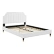 Modway Sienna Modern Performance Velvet Full Platform Bed - White