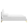 Modway Sunny Modern Style Performance Velvet King Bed in White