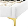 Modway Sunny Modern Style Performance Velvet King Bed in White