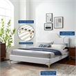 Modway Sunny Modern Style Performance Velvet King Bed in White