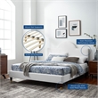 Modway Aurora Modern Style Performance Velvet King Bed in White