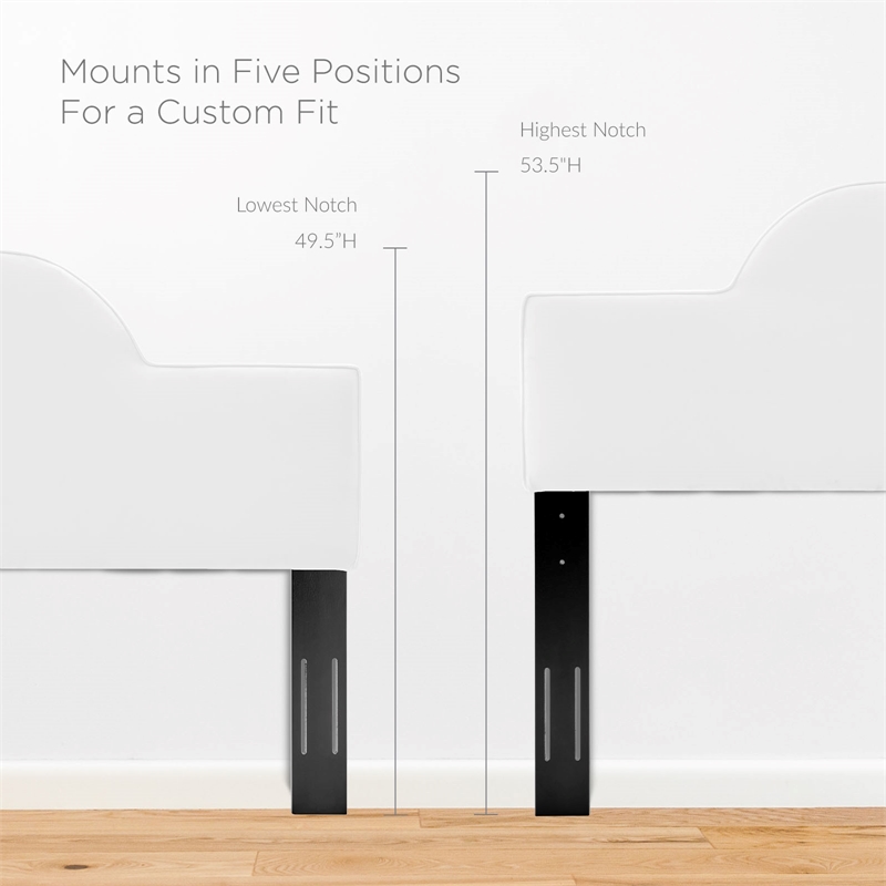 Modway Aurora Modern Style Performance Velvet King Bed in White