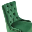 Modway Regent Modern Velvet Swivel Office Chair in Gold & Emerald Green