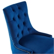 Modway Regent Modern Velvet Swivel Office Chair in Gold & Navy