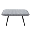 Modway Endeavor Square Rattan Outdoor Patio Coffee Table in Gray