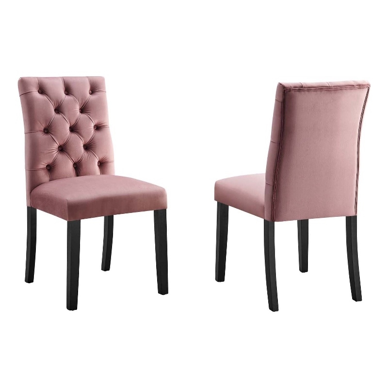 Rose pink best sale dining chair