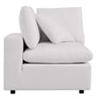 Modway Commix Modern Fabric Overstuffed Outdoor Patio Corner Chair in White