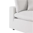 Modway Commix Modern Fabric Overstuffed Outdoor Patio Corner Chair in White