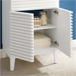 Modway Render Modern Style Wood Bathroom Vanity in White Finish