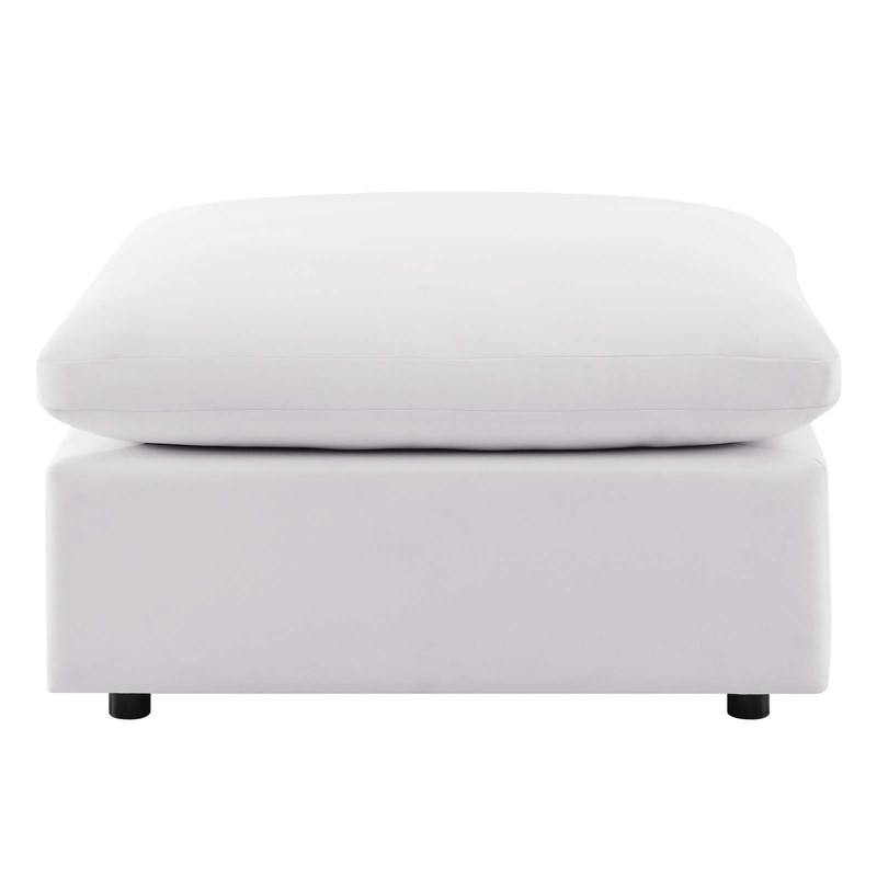 Modway Commix 4-Piece Modern Fabric Outdoor Sectional Sofa in White