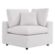 Modway Commix 4-Piece Modern Fabric Outdoor Sectional Sofa in White