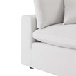 Modway Commix 4-Piece Modern Fabric Outdoor Sectional Sofa in White