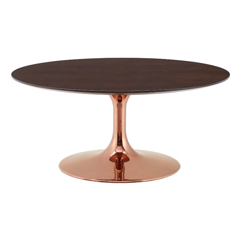 Modway Lippa Round Wood Grain 36