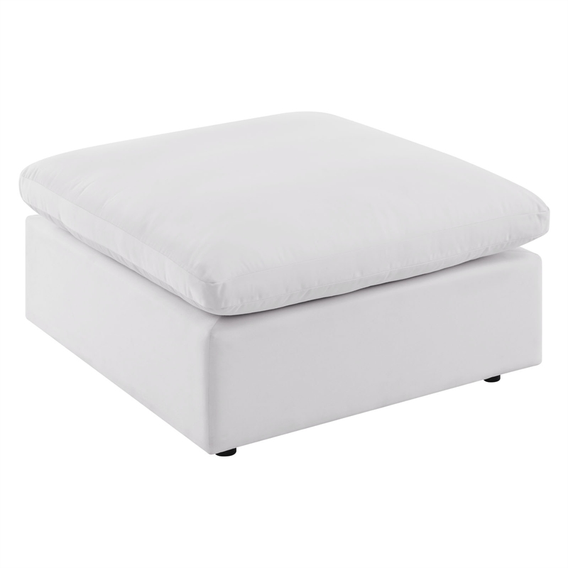 Modway Commix 6-Piece Modern Fabric Outdoor Sectional Sofa in White