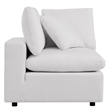 Modway Commix 5-Piece Modern Fabric Patio Sectional Sofa in White