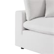 Modway Commix 5-Piece Modern Fabric Patio Sectional Sofa in White