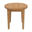 Modway Brisbane Modern Teak Wood Outdoor Patio Side Table in Natural