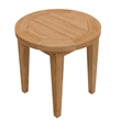 Modway Brisbane Modern Teak Wood Outdoor Patio Side Table in Natural