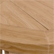 Modway Brisbane Modern Teak Wood Outdoor Patio Side Table in Natural