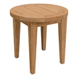 Modway Brisbane Modern Teak Wood Outdoor Patio Side Table in Natural