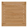 Modway Carlsbad Modern Teak Wood Outdoor Patio Side Table in Natural