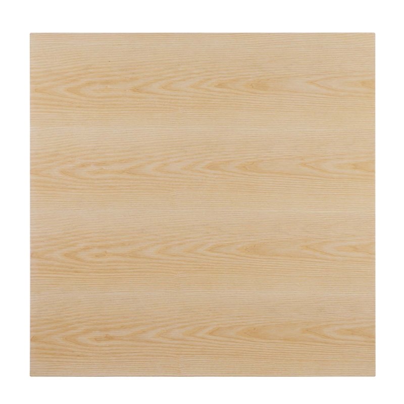 modway lippa 35.5&quot modern wood square dining table in white & natural