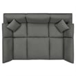 Modway Commix 6-Piece Modern Fabric Overstuffed Sectional Sofa in Gray