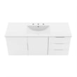 Modway Vitality Modern Wood Single Sink Bathroom Vanity in White