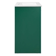 Modway Maybelle Modern Wood/Ceramic Bathroom Vanity in Green/White