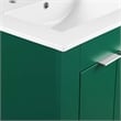 Modway Maybelle Modern Wood/Ceramic Bathroom Vanity in Green/White