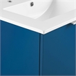 Modway Maybelle Modern Wood Wall-Mount Bathroom Vanity in Navy/White