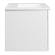 Modway Maybelle Modern Wood Wall-Mount Bathroom Vanity in White