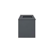 Modway Vitality Modern Wood Single Sink Bathroom Vanity in Gray/Black