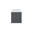 Modway Vitality Modern Wood Single Sink Bathroom Vanity in Gray/White
