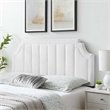 Modway Alyona Channel Tufted Velvet King/California King Headboard in White