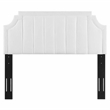 Modway Alyona Channel Tufted Velvet King/California King Headboard in White