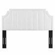 Modway Alyona Channel Tufted Velvet King/California King Headboard in White