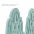 Modway Augustine Tufted Performance Velvet Twin Headboard in Mint Green